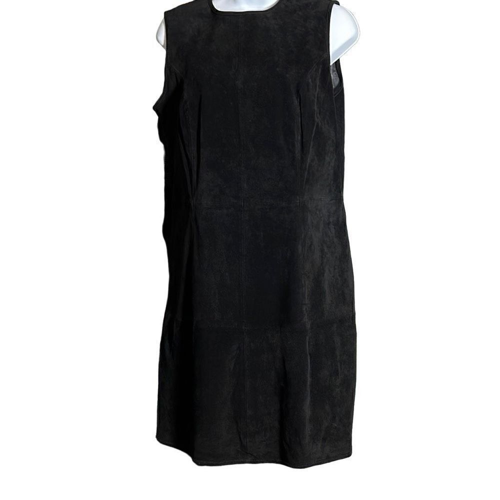 Guiliana Rancic Women's Sleeveless Back Cutout Suede Black Mini Dress 10